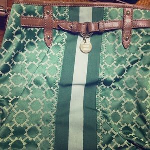 Gently Used Tommy Hilfiger Green and Taupe Purse